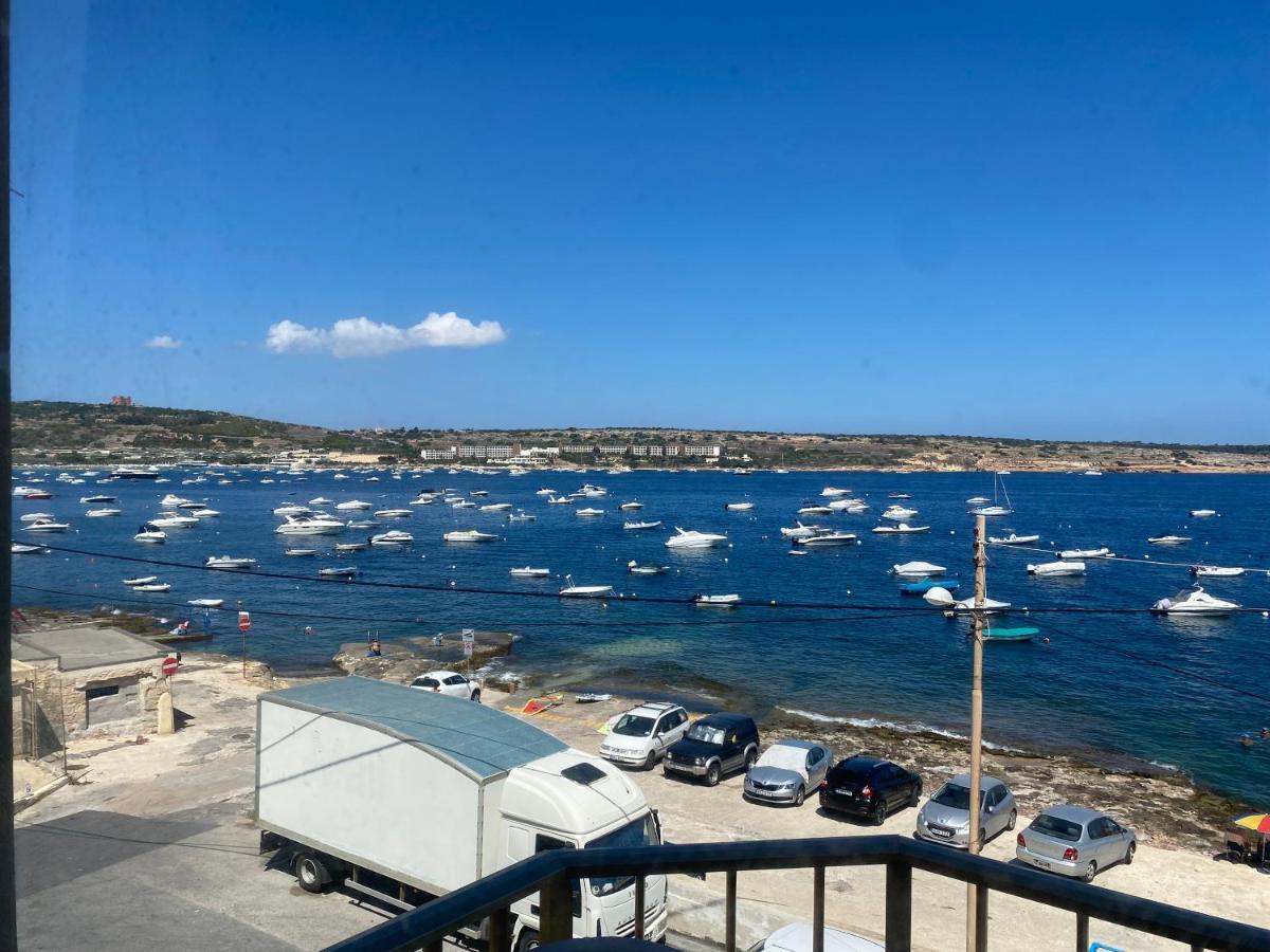 Sea Front Apartment At Mellieha Bay, Malta! Exterior foto