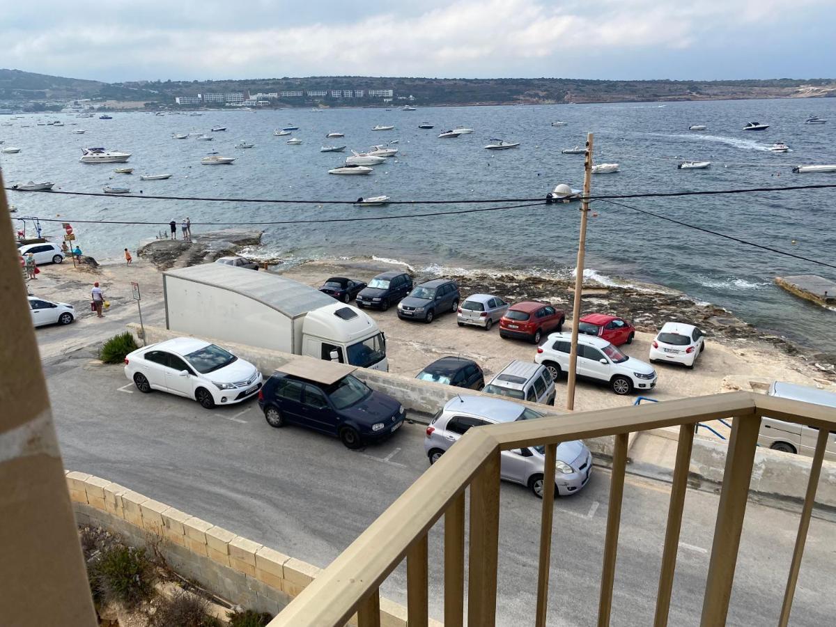 Sea Front Apartment At Mellieha Bay, Malta! Exterior foto